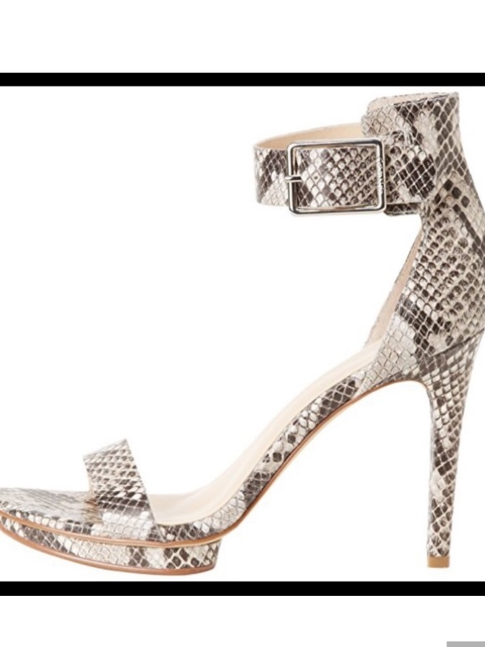 Calvin Klein / NIB Vivian classic python sandals heels 7.5